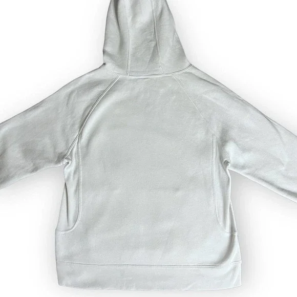 Roots Canada Athletics Women's White & Blue Flocked Graphic Beavers Hoodie Sz S - Picture 10 of 13